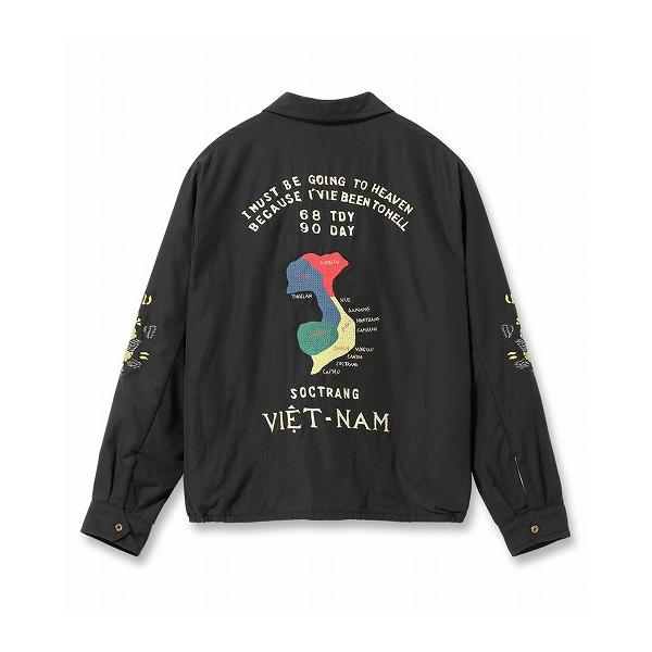 テーラー東洋 TAILOR TOYO ベトジャン TT15880 VIETNAM MAP ベトナムマップ エイジングモデル AGING MODEL ベトナムジャンパー 東洋エンタープライズ (ブラック)