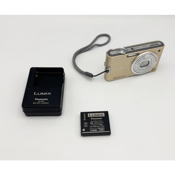 中古 パナソニック デジタルカメラ LUMIX (ルミックス) FX60 リュクスゴールド DMC-FX60-N
