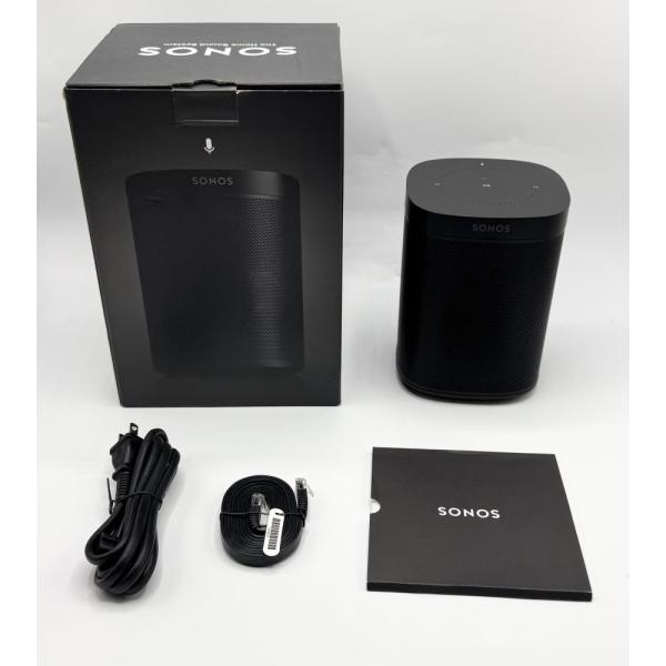 【中古 動作確認済】 Sonos One ソノス ワン Wireless Speaker ワイヤレススピーカー ONEG2JP1BLK スピーカー 音楽 音楽鑑賞 多人数 ミュージック サウンド