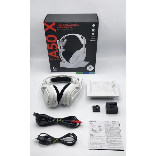【中古 動作確認済】 Logicool G ゲーミングヘッドセット ASTRO A50 X LIGHTSPEED A50X-WH ワイヤレス ヘッドセット