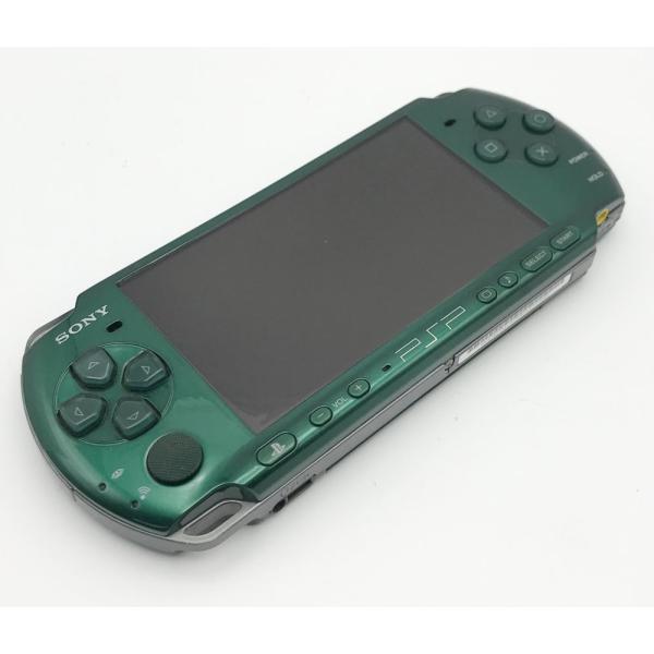 【中古 動作確認済】 PSP「プレイステーション・ポータブル」 スピリティッド・グリーン (PSP-3000SG)