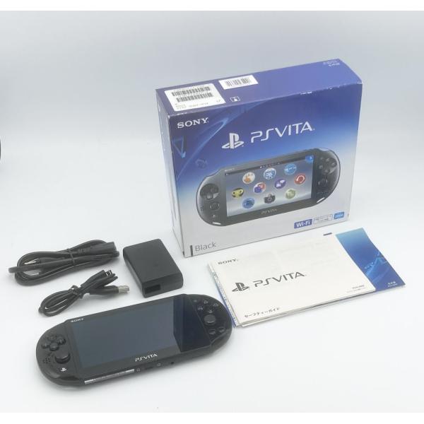 中古 PlayStation Vita Wi-Fiモデル ブラック (PCH-2000ZA11