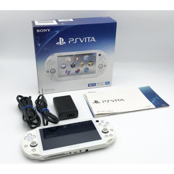 PSVITAセット 中古 PlayStation Vita Wi-Fiモデル ホワイト (PCH-2000ZA12