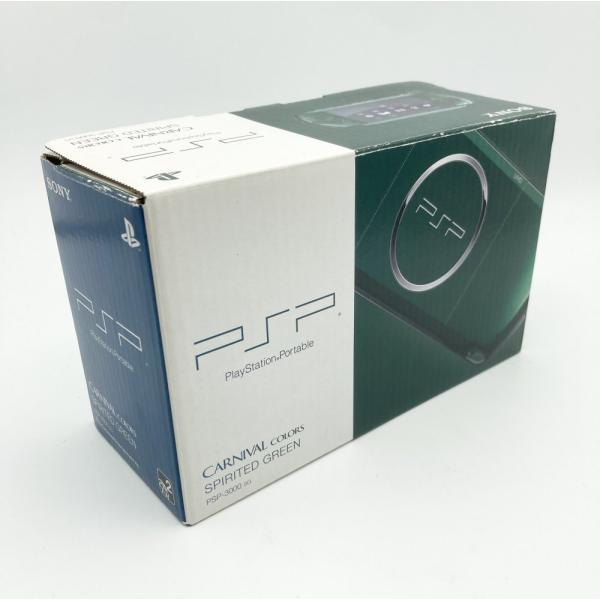 【中古 動作確認済】 PSP「プレイステーション・ポータブル」 スピリティッド・グリーン (PSP-3000SG)