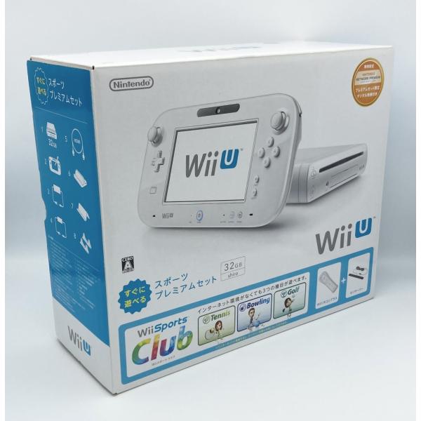 【中古 動作確認済】 Wii U すぐに遊べる スポーツプレミアムセット（DLC・ゲームパッドスタンドなし）
