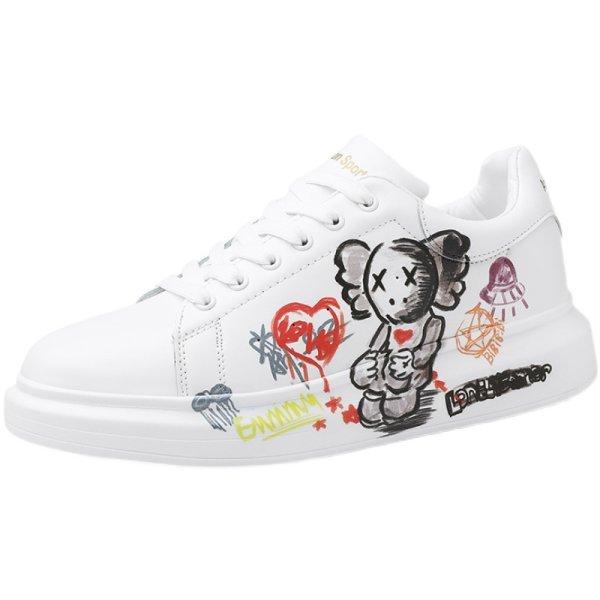 Unisex Men's kaws Sneakers ユニセックス メンズ カウズ レザー Unisex Men's kaws Sneakers ユニセックス メンズ カウズ レザー