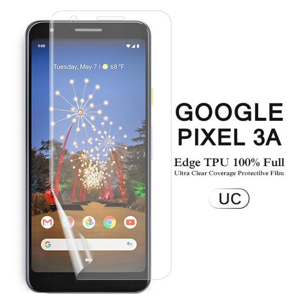 (���r���[�L���ő�������) Google Pixel 3a �p�t���ی�t�B���� �S��ʃJ�o�[ TPU�f�� �i�X�N���[���v���e�N�^�[�j (Pixel3a �P�[�X Case)