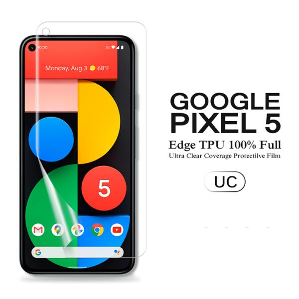 Google Pixel 5 �p�t���ی�t�B���� �S��ʃJ�o�[ TPU�f�� �i�X�N���[���v���e�N�^�[�j (Pixel5 �P�[�X SIM�t���[ Case)