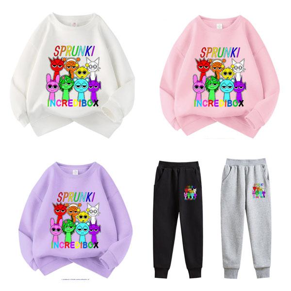 10色 スプランキー 子供服 長袖 パーカー sprunki plush 秋冬 アイテム トップス 男の子 女の子 丸い襟 可愛い キッズ グッズ 子供服 誕生日 グッズ プレゼント