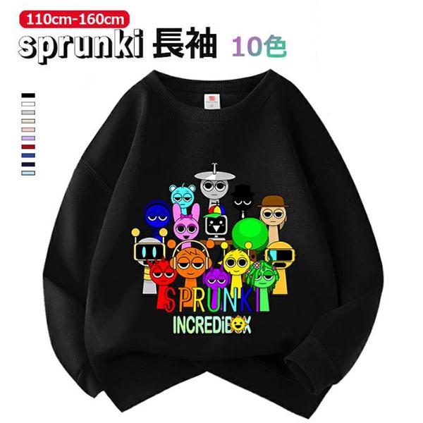 スプランキー 子供服 長袖 パーカー sprunki plush 春 秋 アイテム トップス 男の子 女の子 丸い襟 可愛い キッズ グッズ 子供服 誕生日 グッズ プレゼント 新作