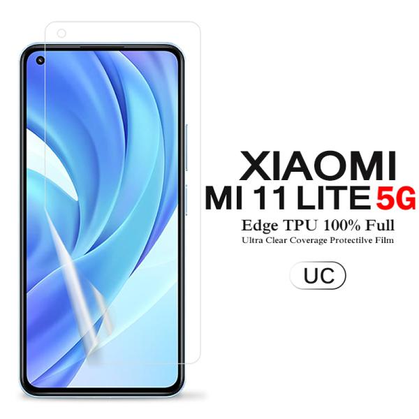 (��������) Mi 11 Lite 5G �p�t���ی�t�B���� �S��ʃJ�o�[ TPU�f�� (Xiaomi Mi11 Lite SIM�t���[ Mi11Lite �P�[�X Case)