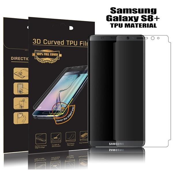 (2個セット) Samsung Galaxy S8+ (Docomo SC-03J、AU SCV35) 用液晶保護フィルム 全画面カバー TPU素材 VMAX (S8Plus ケース Case)