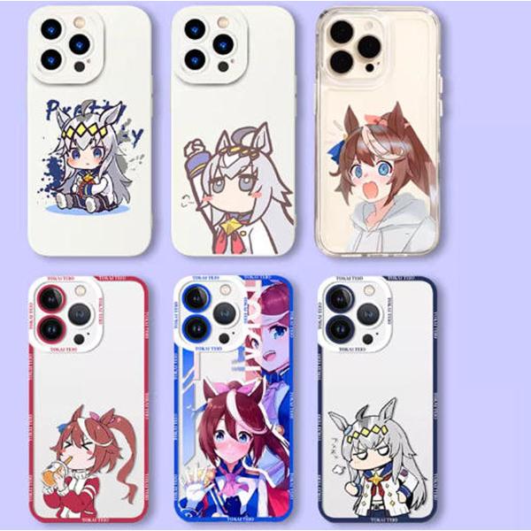 新品 ウマ娘 スマホケース iPhoneケース かわいい カートゥーン風 ソフトケース 落下防止 耐衝撃 多機種対応 キャラクター風 デコケース ガーリー プレゼント