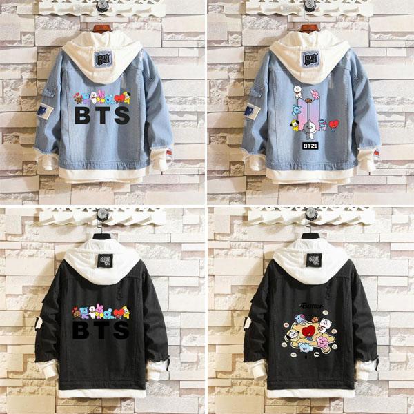 デニムコートStrayKids グッズ パーカー ジャケット 長袖 原宿風