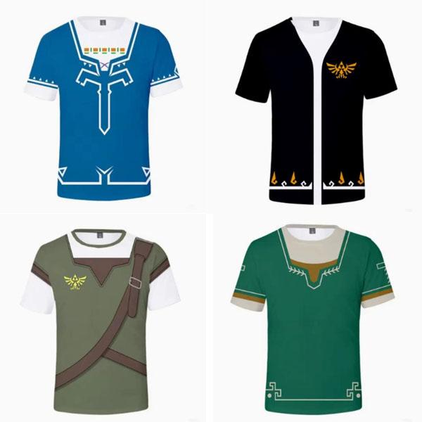 ゼルダの伝説：ブレスオブザワイルド コスプレ 衣装 子供 大人用 春夏 半袖 Tシャツ 日常服 ハロウィン 仮装 コスチューム アニメ 通気 吸汗 速乾