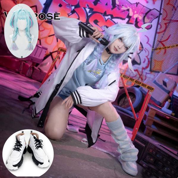 VTuber ホロライブ hololive DEV_IS 風 水宮 枢 コスプレ衣装 ウィッグ