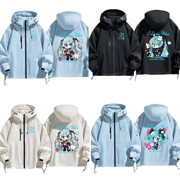 初音ミク グッズ ゲーム ジャケット 春秋 男女兼用 パーカー コート着