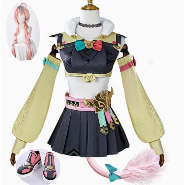 原神 風 ヴァレサ コスプレ衣装 ウィッグ 靴 cosplay コスチューム 演出服アニメ変装仮装 ハロウィン クリスマス