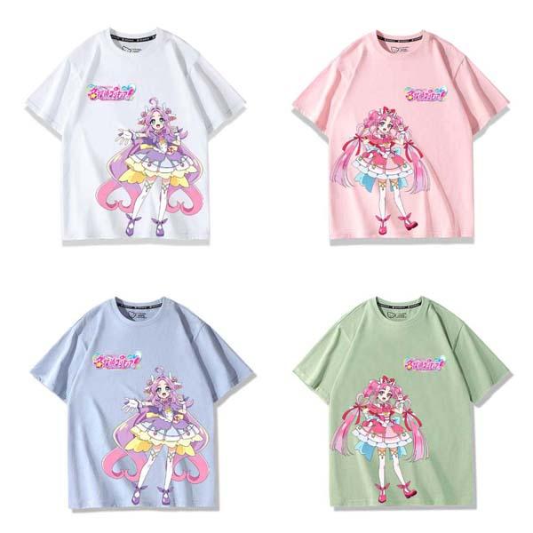 名探偵プリキュア 明智アンナ 小林ミライ キャラグッズ 半袖 T シャツ メンズ レディース 夏トップス
