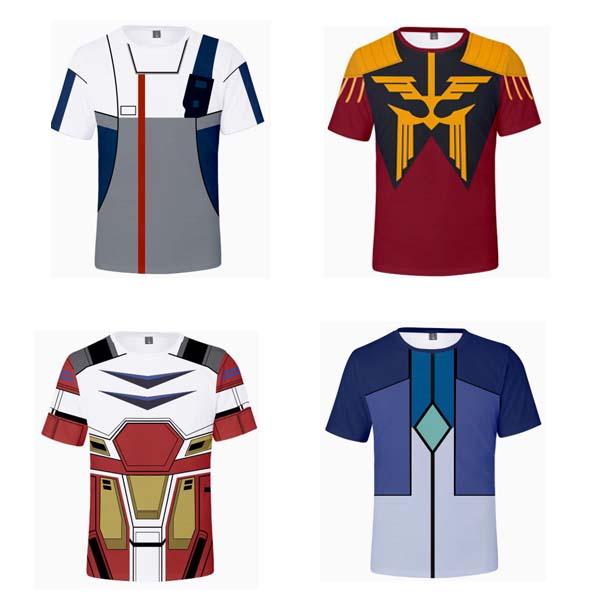 コスプレ衣装 機動戦士ガンダム 風 Tシャツ 半袖 周辺コスプレ 衣装 コスチューム cosplay クリスマス 撮影 祭り子供服大人服