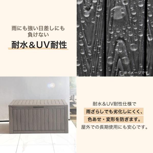 ���O���[�{�b�N�X �x���` ���[�� �g�����N�{�b�N�X 380L �u���b�N �ϐ� UV�J�b�g �����x������ �K�[�f�j���O �A�E�g�h�A ��zBOX BK ���i�摜5