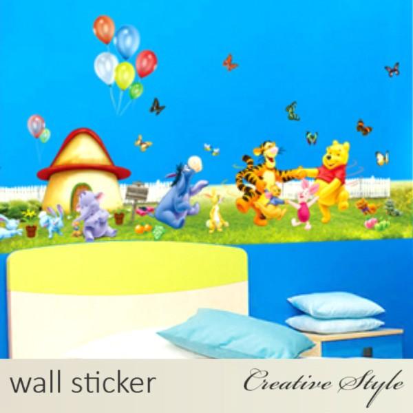 激安セール はがせる ウォールシール 壁シール ファーム In くまのプーさんたち 子供部屋 ウォールステッカー かわいい キャラクター ディズニー 動物 誕生日 ウォールステッカー Www We Job Com