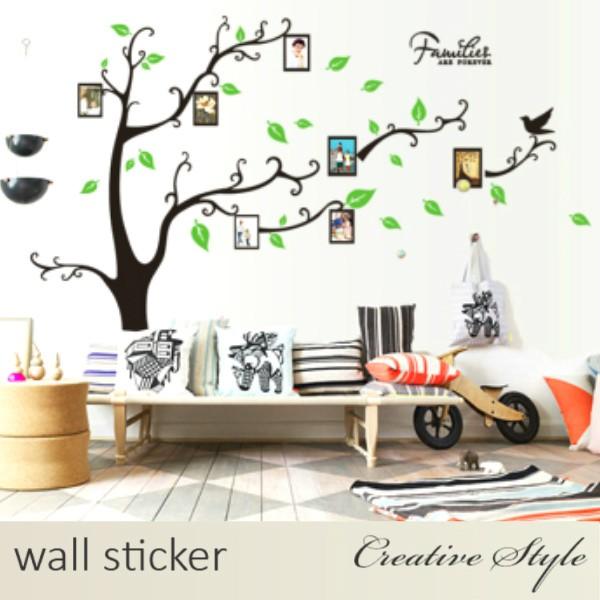 ウォールステッカー 木とフォトフレーム 北欧 木 植物 おしゃれ 壁紙 シール ウォールシール 壁飾り 模様換え Ws Ay9063d Creative Style 通販 Yahoo ショッピング
