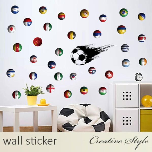 ウォールステッカー 子供部屋 サッカーボール 壁シール ウォールシール はがせる かわいい 誕生日 Ws Sk6059 Creative Style 通販 Yahoo ショッピング