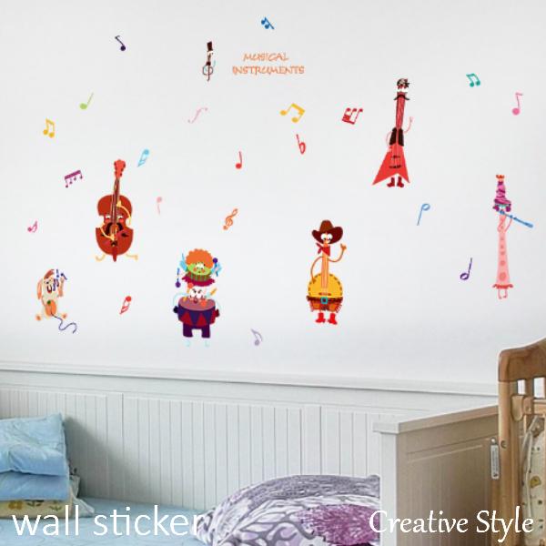 数量限定価格 ウォールステッカー 誕生日 かわいい はがせる ウォールシール 壁シール 子供部屋 楽器楽園 ウォールステッカー Www We Job Com