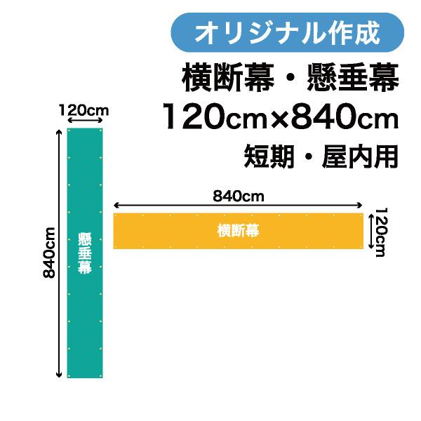 オリジナル短期用横断幕 120cm×840cmの魅力と使い方