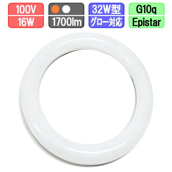 LED丸型蛍光灯 FCL32W型 16W 1700lm LED蛍光灯 丸形 32W形 電球色/昼