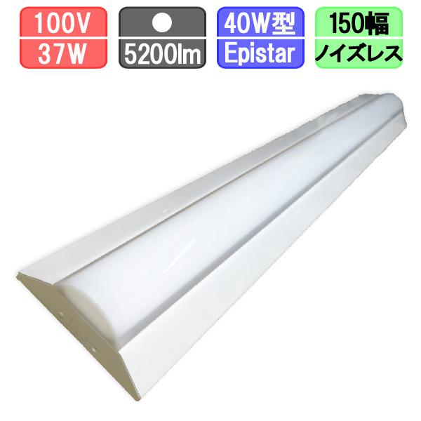 天井直付型 40形 一体型LEDベースライト 特殊反射板搭載 Hf32形×2灯