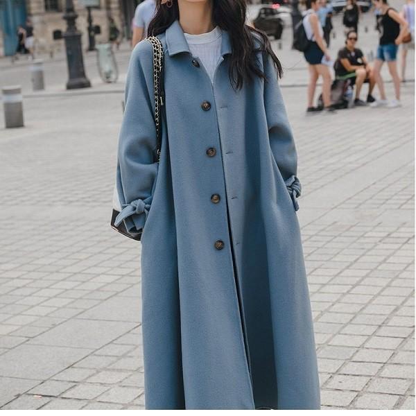 クロエ コート ウール サイドスリット バックベルト オーバーサイズ