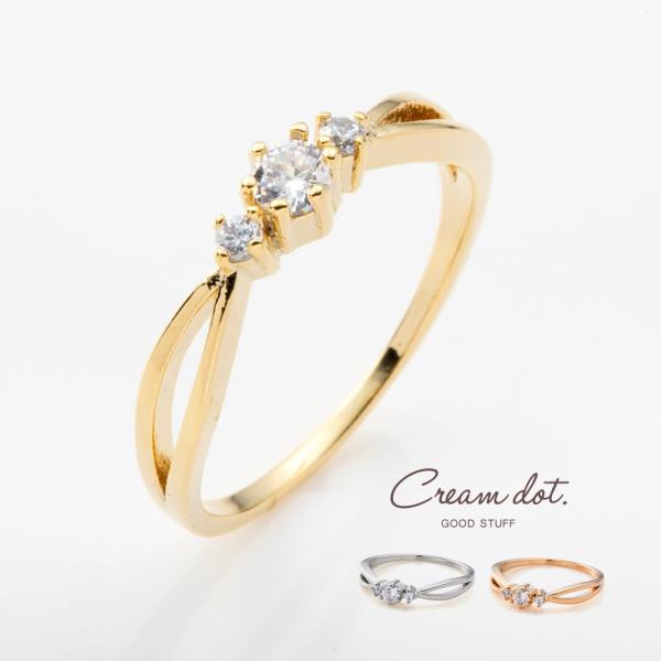Cream dot.（クリームドット） リング 指輪 ビジュー 華奢 15号 17号