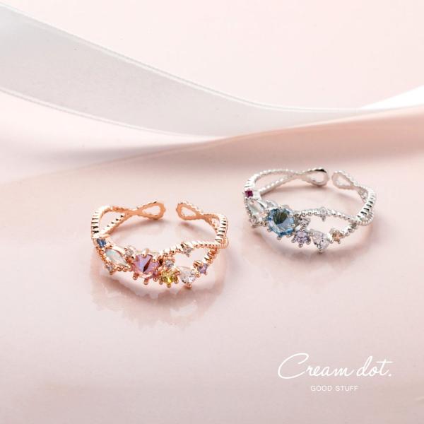 オンライン在庫なし！q-pot クリームリング　13号　新品未使用　箱、袋つき Poppy/キバ リング (Silver&Gold) | Q-pot. ONLINE SHOP