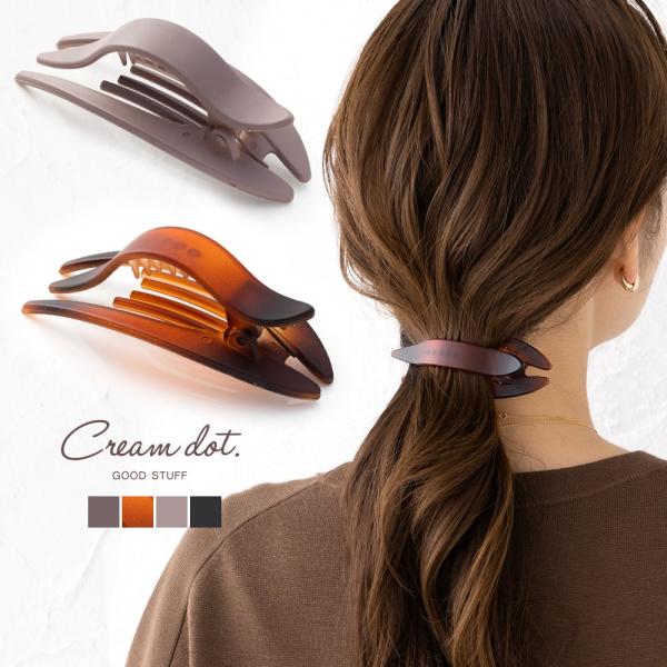 Accra ブラウン ヘアクリップ creeam_k00729