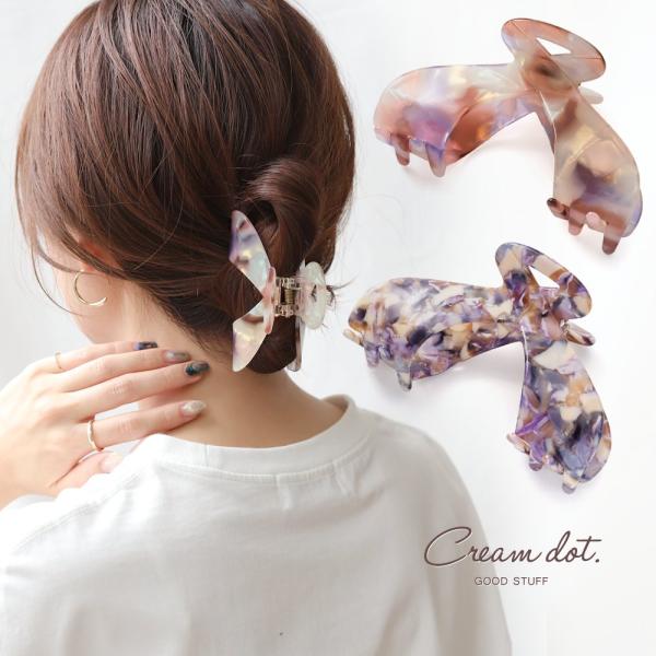 Cream dot. バンスクリップ ヘアクリップ レディース ヘア