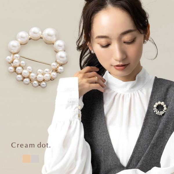ブローチ フォーマル 卒業式 卒園式 入学式 入園式 ママ スーツ ピン パール サークル ハーフ コサージュ