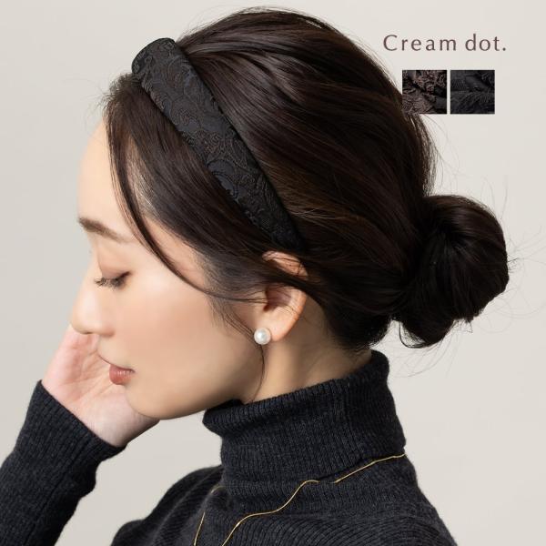 カチューシャ ジャガード風 模様 柄 ヘアバンド ヘアアクセ ヘアアレンジ 簡単 クラシカル シック