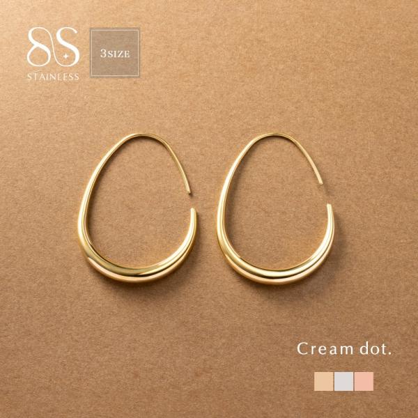 Cream dot.（クリームドット） サージカルステンレス フープピアス