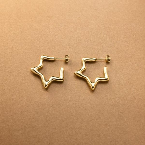 J'ADIOR 星型モチーフ ゴールドフープピアス Christian Dior クリスチャンディオール ジャディオール J'ADIOR