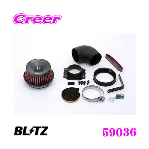 air bornさん　専用 BLITZ ブリッツ No.59036 SUS POWER CORE TYPE LM-RED 日産