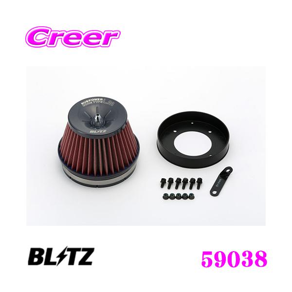 BLITZ �u���b�c No.59038 SUS POWER CORE TYPE LM-RED ���Y �G���O�����h(E51/NE51/ME51)�p �T�X�p���[ �R�A�^�C�vLM �G�A�N���[�i�[