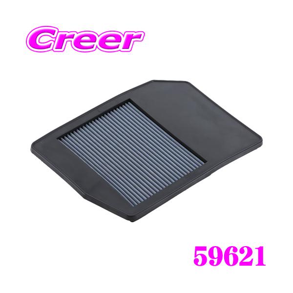 【純正品番17220-59B-000対応品】・BLITZのサスパワーエアフィルターLM、59621です。・SUS POWERコアタイプで実績の高い、特殊乾式繊維＆ステンレスの特殊二層構造を採用した、純正交換タイプのエアフィルターです。・素材...