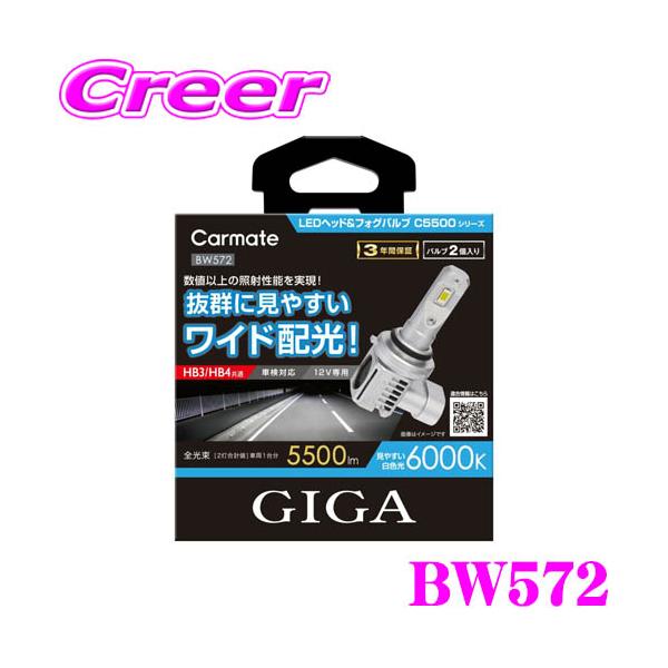 カーメイト（CARMATE） BW572 GIGA LEDヘッド&フォグバルブ C5500