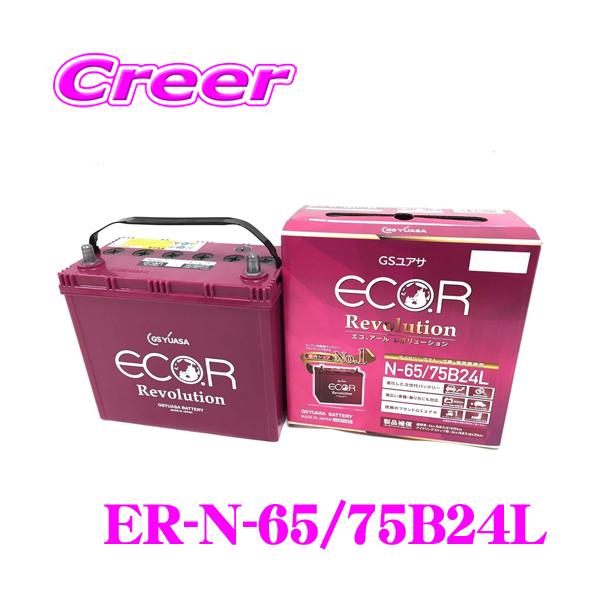 ECO.R GSユアサ 自動車用 バッテリー Revolution ER-N-65/75B24L