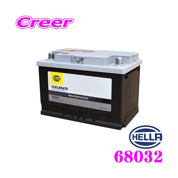 HELLA XCELERATE 68032 欧州車用シールドバッテリー 【液補充