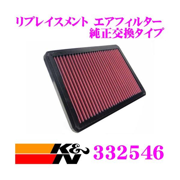 K&N 純正交換フィルター 33-2546アルファロメオ 75/スパイダー 用 