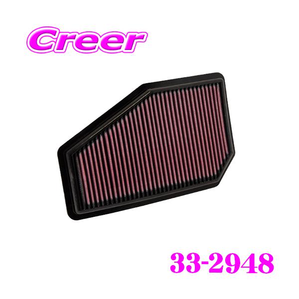 K&N 純正交換フィルター 33-2948ホンダ FN2 シビック用