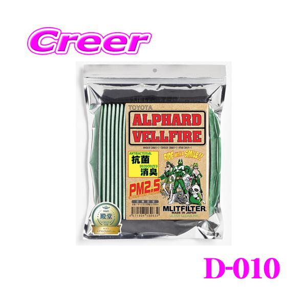 他サイト： MLITFILTER エムリットフィルター D-010 アルファード/ヴェルファイア 専用エアコンフィルターの商品画像